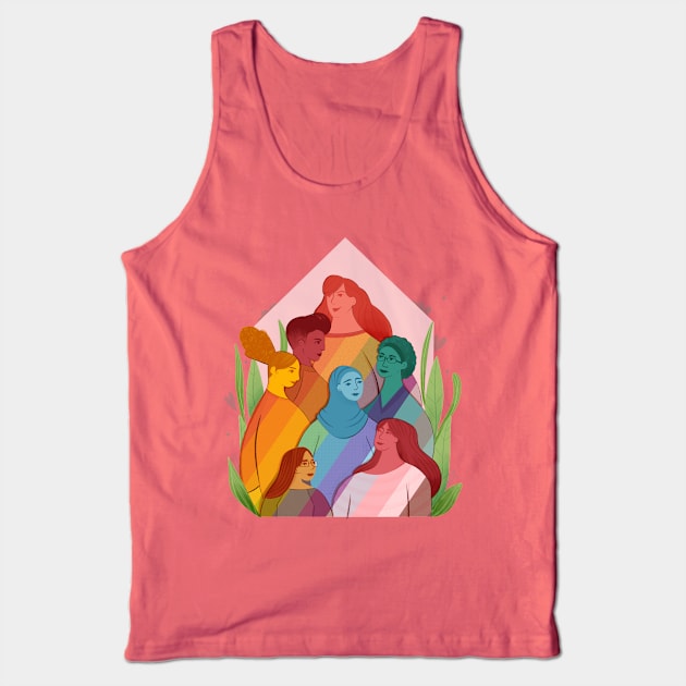 Safe space lgbtq Tank Top by Maia Fadd